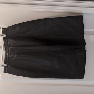 Evan Davies Vintage Leather Pencil Skirt